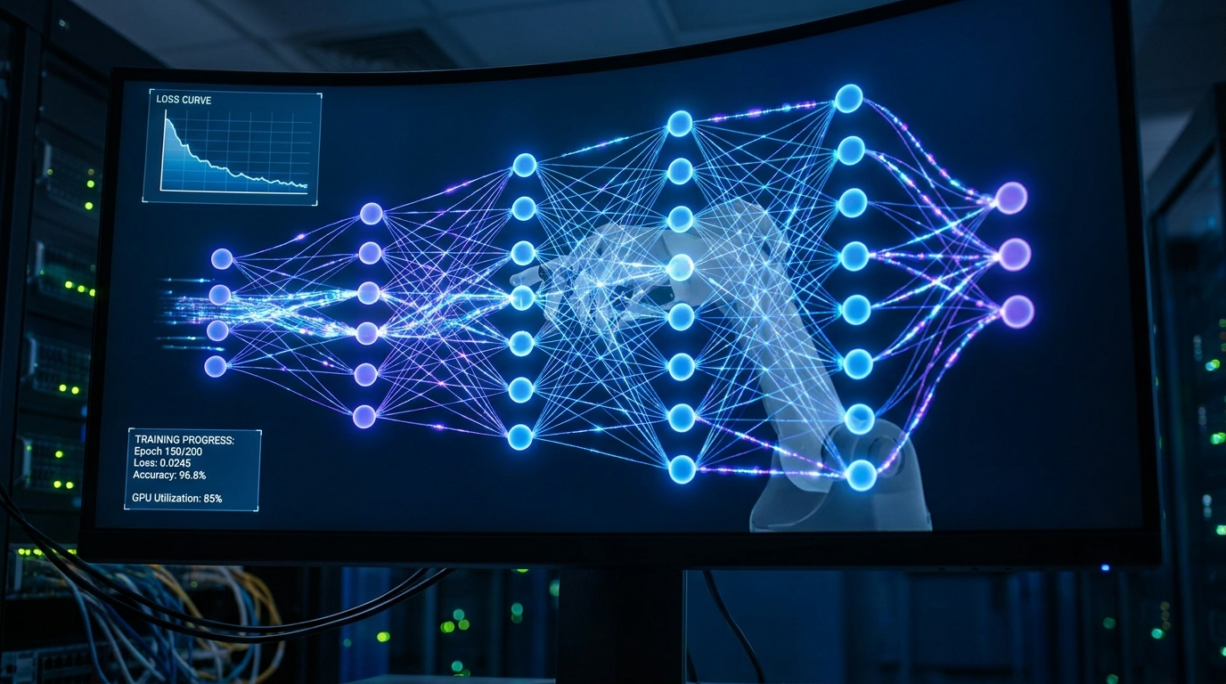 Neural network training pipeline visualization