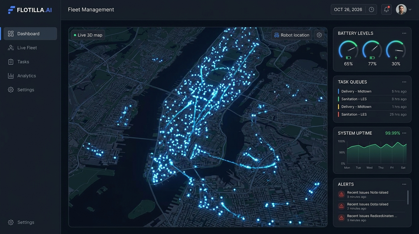 FleetOS fleet management dashboard