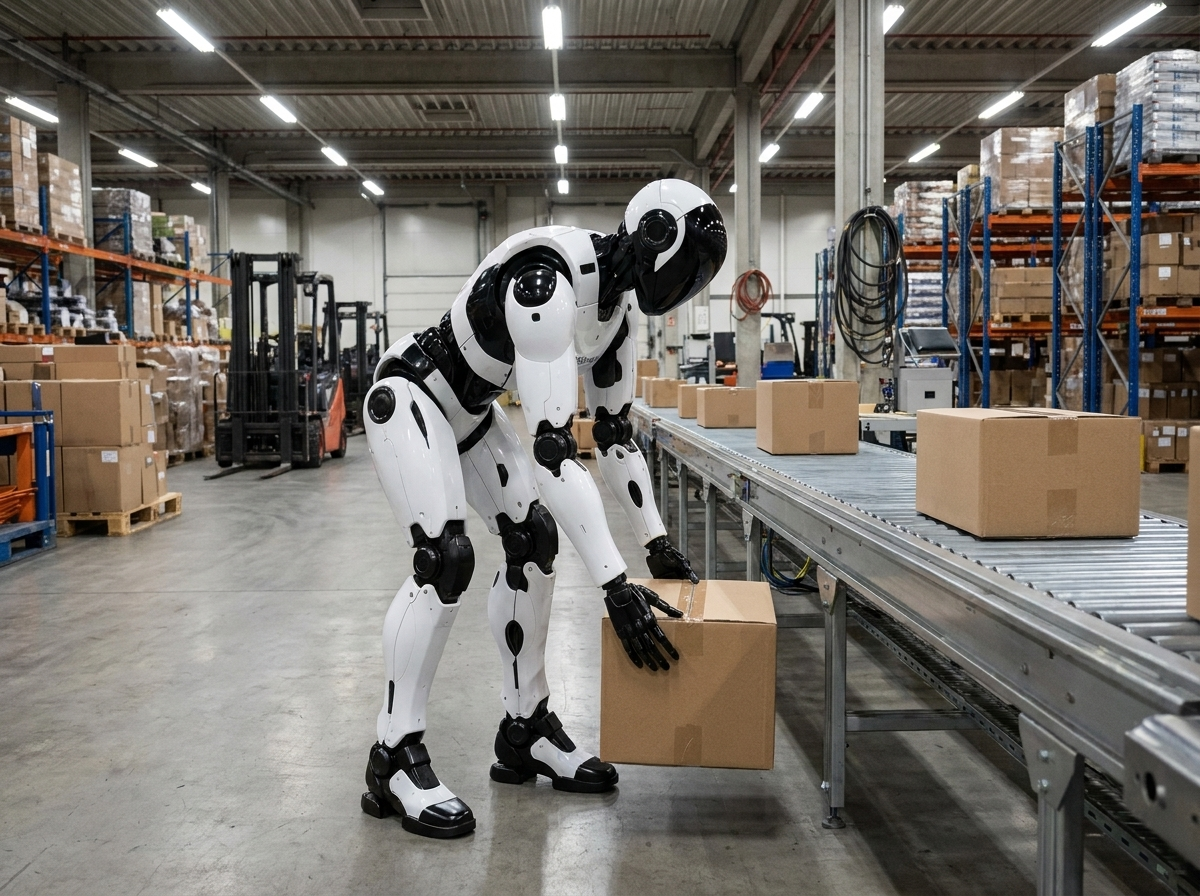 Robot hands performing pick-and-place on conveyor